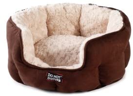  Do Not Disturb No Molestar Oval Gato Cama, Chocolate 