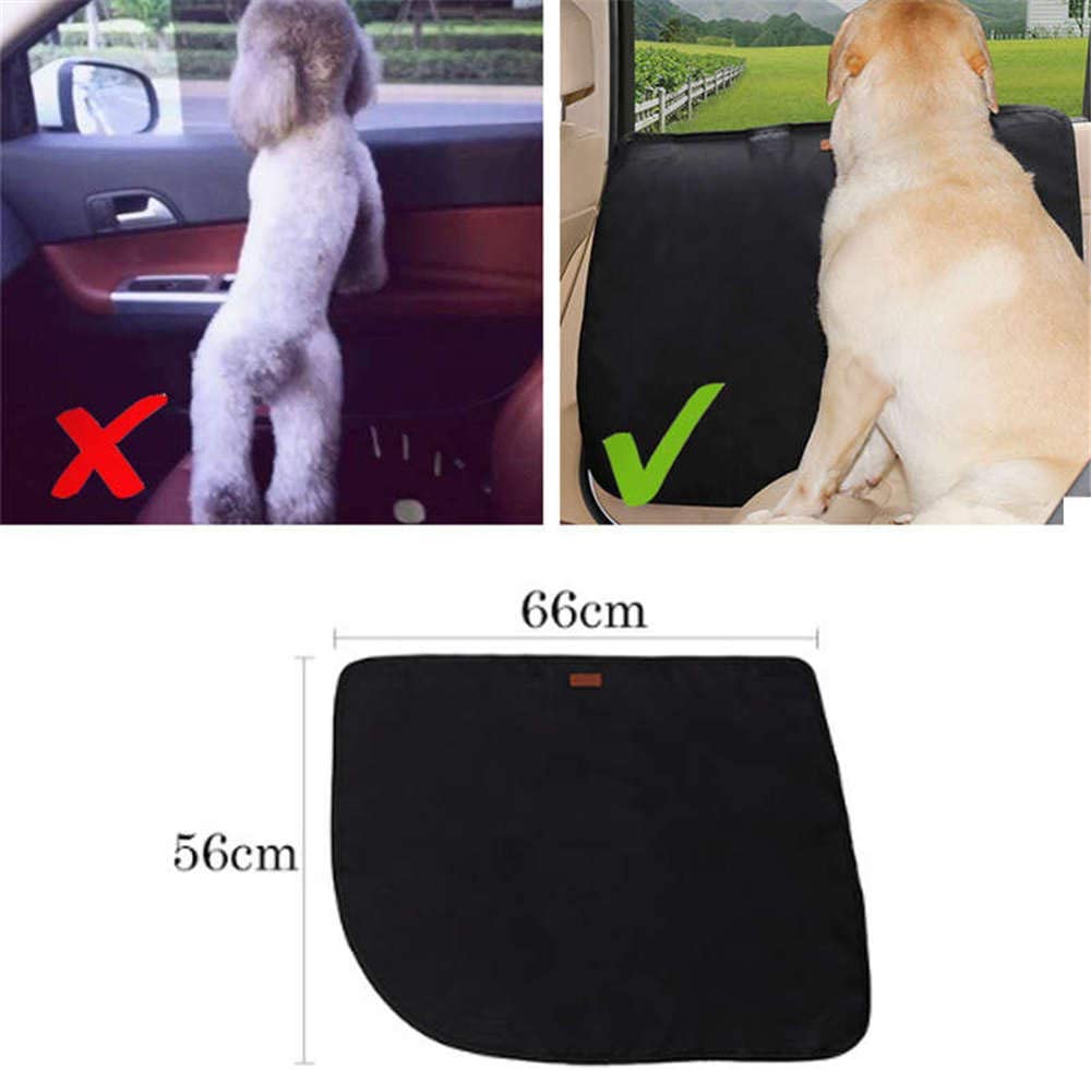  Doglemi - Protector de Puerta de Coche para Perro Oxford, Impermeable, Antideslizante, antiarañazos, para Mascotas, Suministros de Coche 