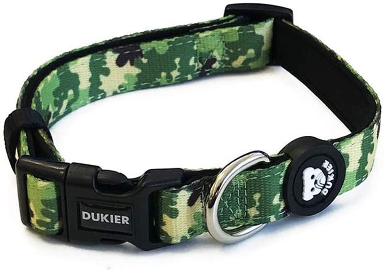  Dukier - Collar para Perro Ajustable y cómodo con Estampados Originales 