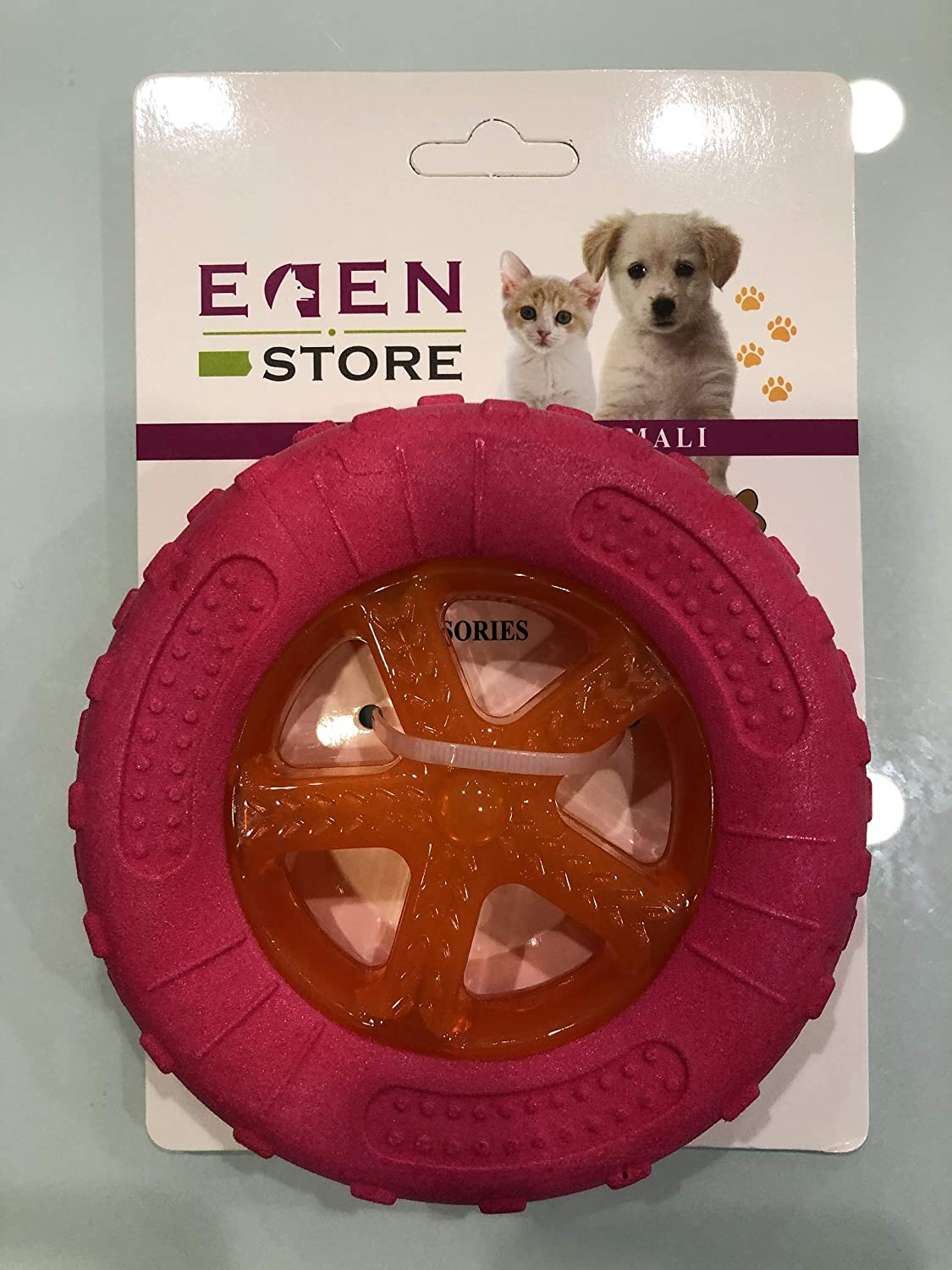  Eden - Juguete para Perros, Rueda Resistente, Juego Flotante, Juego de Repuesto, diámetro 13 cm 