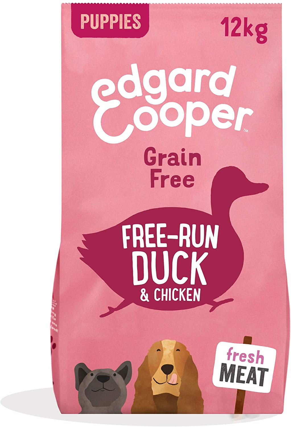  Edgard & Cooper pienso para perros adultos sin cereales, natural con Pollo fresco de granja, 12kg. Comida premium balanceada sin harinas de carne ni carnes sobreprocesadas, cocinada a baja temperatura 