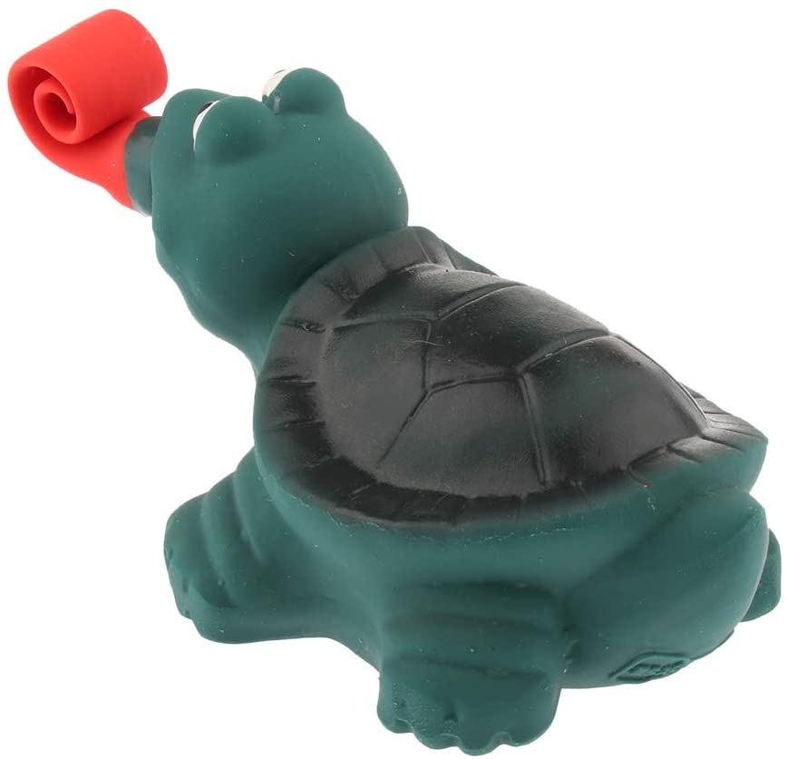  F Fityle Juguetes con Sonido para Perros Gatos Mascotas Serpiente Verde/Tortuga Regalo para Perros - Dark Green_Turtle 