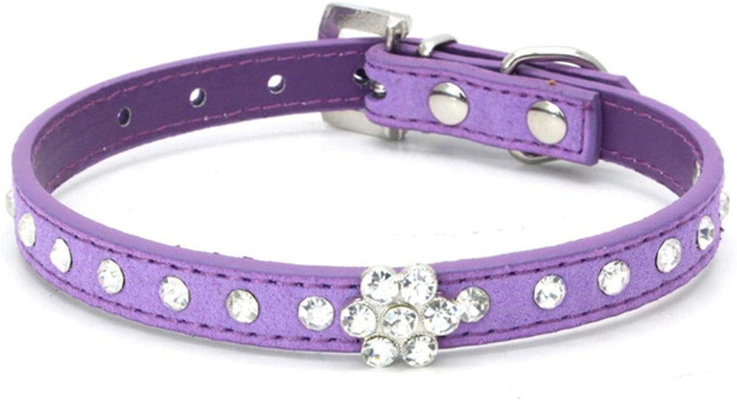  fafagogo2216gogo Collar De Perro Perros Pequeños Collares Tienda De Perritos Chihuahua Rhinestone Accesorios Mascota Gato Producto Collar Collar Suministros Collier Chat Animaux, Rojo, XS 