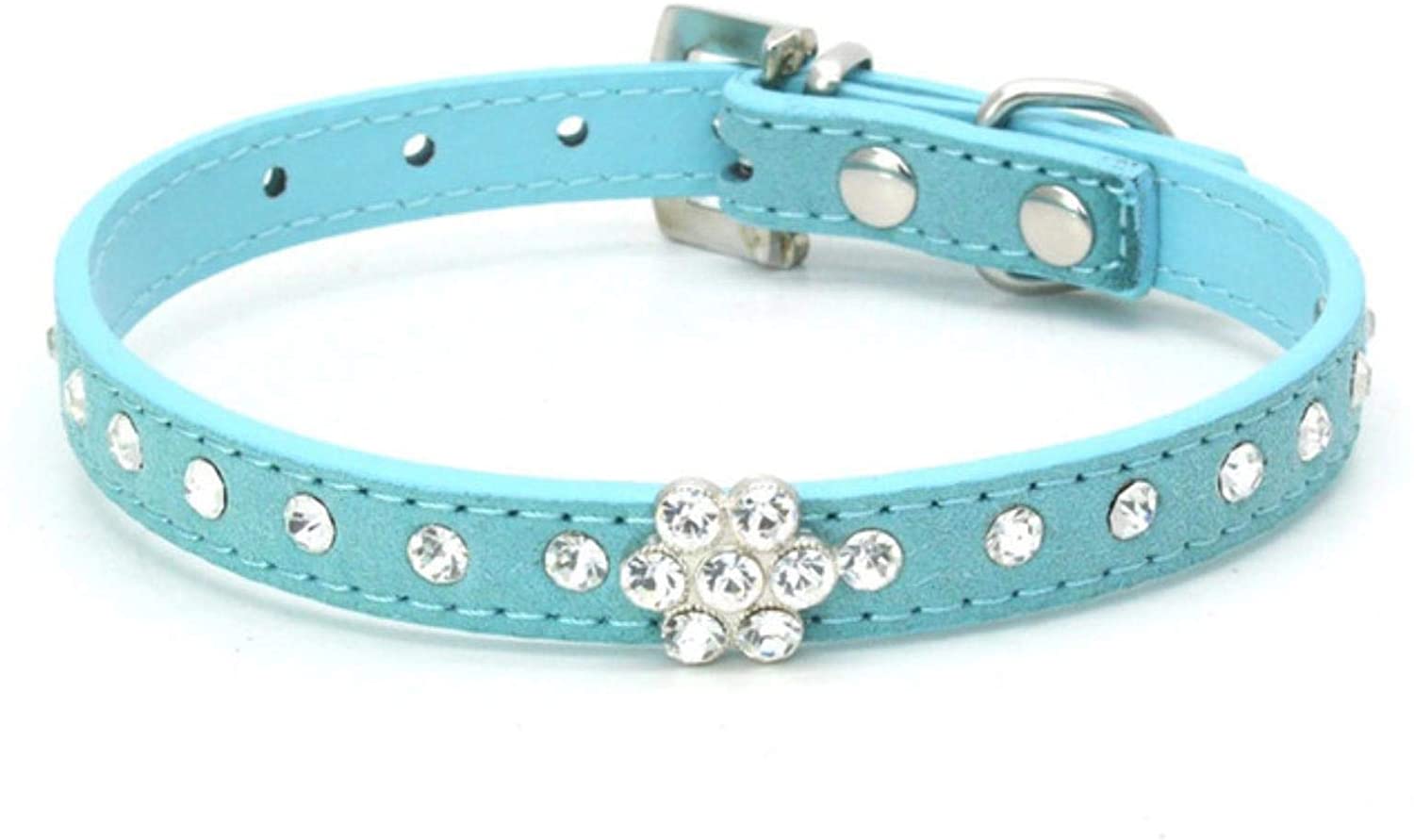  fafagogo2216gogo Collar De Perro Perros Pequeños Collares Tienda De Perritos Chihuahua Rhinestone Accesorios Mascota Gato Producto Collar Collar Suministros Collier Chat Animaux, Rojo, XS 