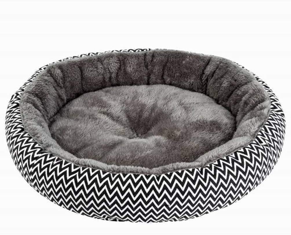  Feidaeu Cama de Mascotas Sofá Patrón de Onda y Estilo Leopardo Suave, cómodo, Transpirable y Duradero Antideslizante para Perros, Gatos 