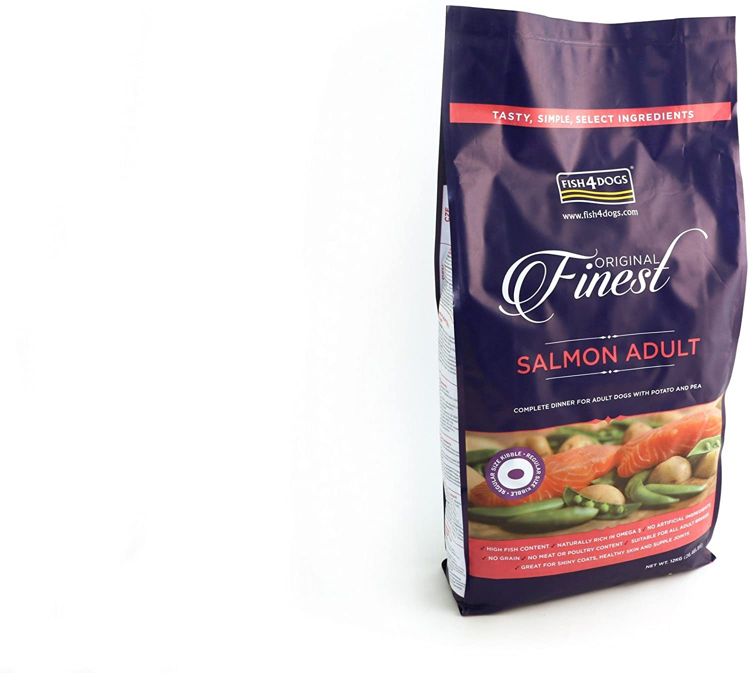  Fish4Dogs Canine Adult Regular Salmon 12Kg, 12 kg 