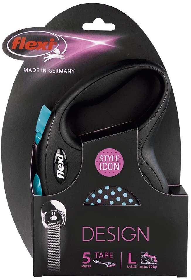  FLEXI Cinta Design L Tape 5 m, Negro/Azul 