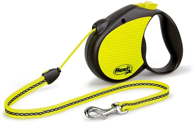  FLEXI Standard M Neon Reflect Cordón 5 m, Negro/Neon 