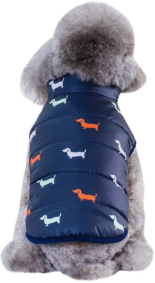  Fossrn Invierno Ropa Perro Pequeño Chihuahua Yorkshire Abrigo de Chaqueta Mascota Chaleco de Botón S~ XXL 