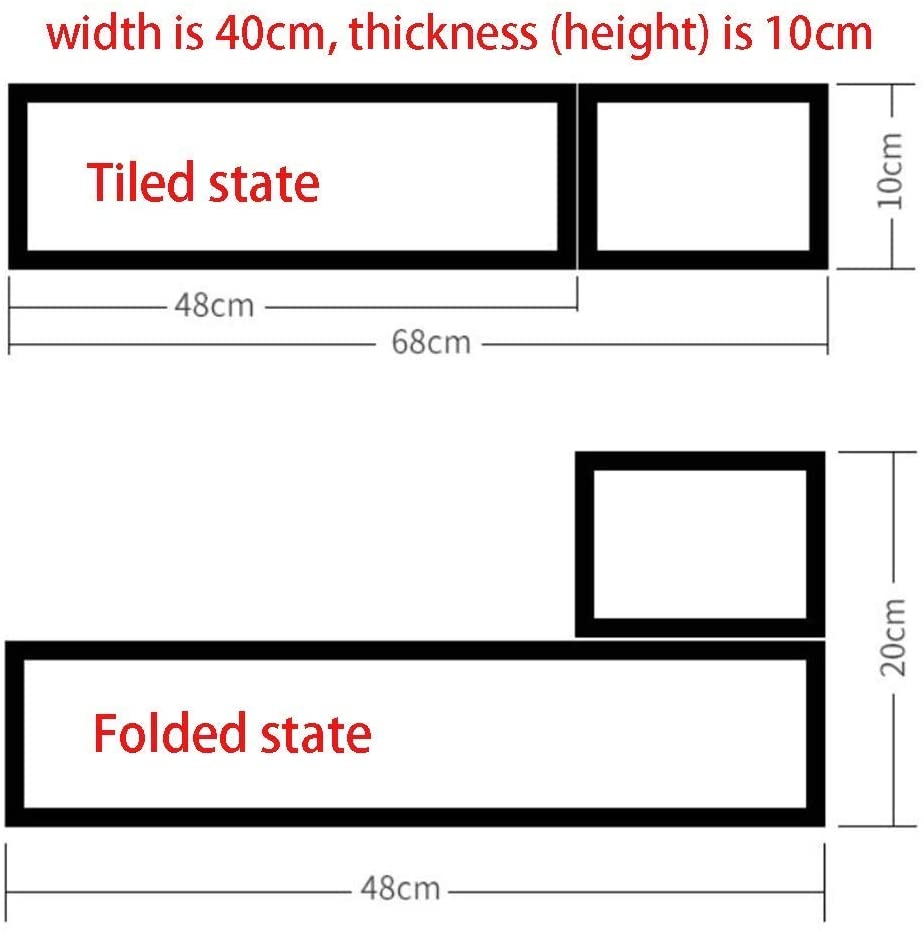  FTFDTMY Escaleras para mascotas, arena para mascotas 2 pasos Malla transpirable Lavable Sofá Cojín Escalera para subir Pasos de entrenamiento con animales, 5 colores (Color: negro, tamaño: 68x40x10cm) 