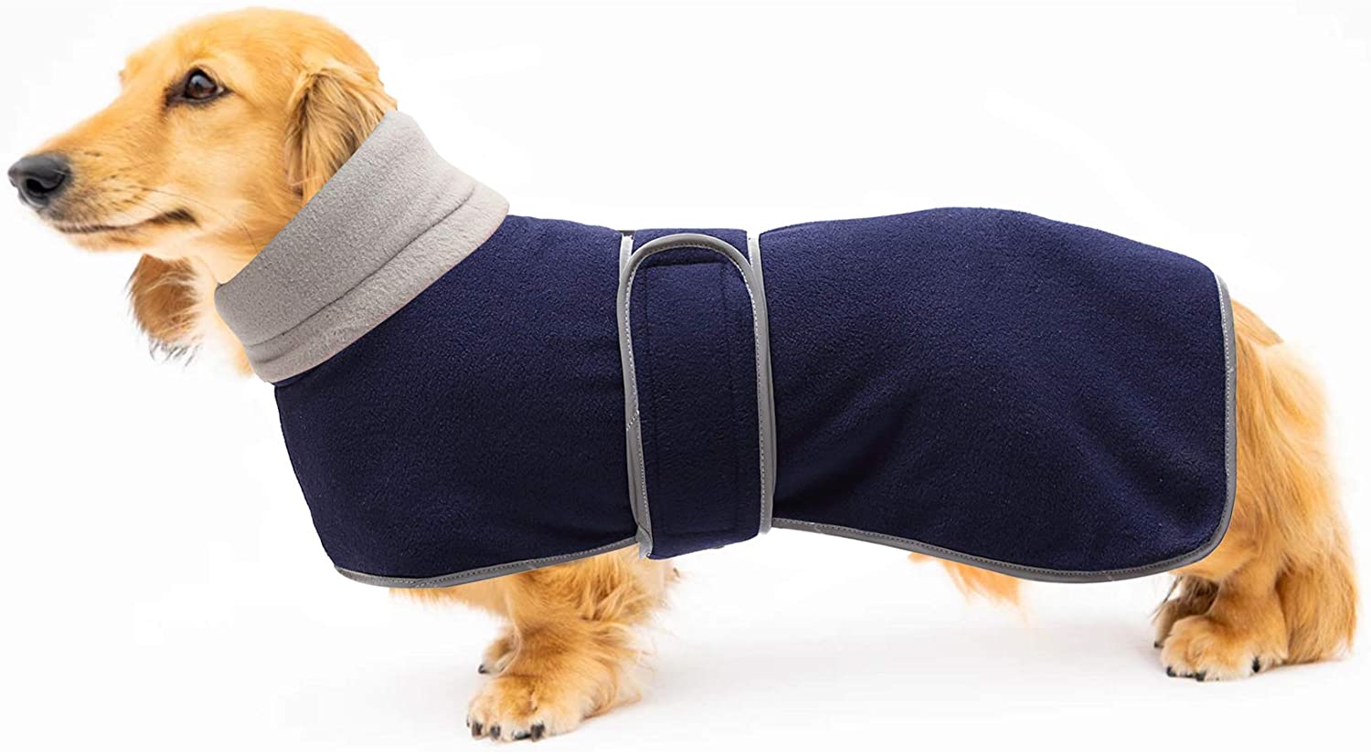  Geyecete Abrigo térmico Acolchado para Perro con Forro Polar cálido, Ropa para Perro con Bandas Ajustables para Perros pequeños, medianos y Grandes 