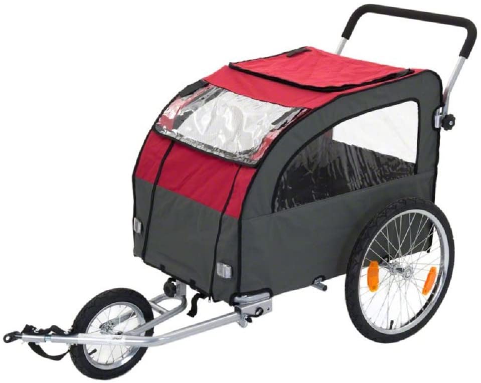  Globetrotter - Remolque de Bicicleta para Perro con Kit de Jogging para Correr 