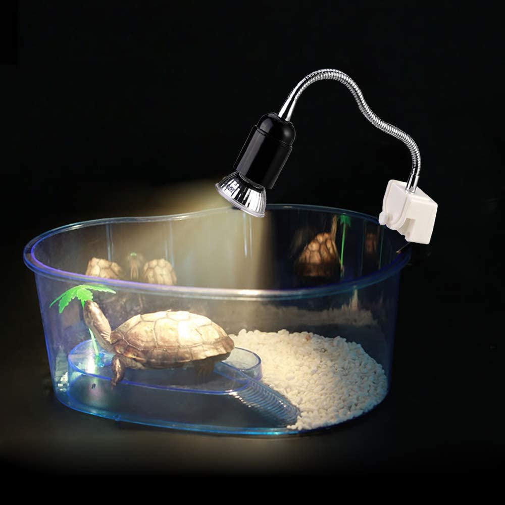  GOLDGE Lámpara para Tortuga,Bombilla compacta Spectrum Terrario Lámpara de Tortuga，360 Grados Adecuado para Tortugas Reptiles Anfibios,50W 