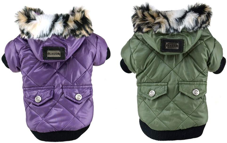  Handfly Chaqueta para Perro Impermeable Perro cálido Abrigo de Invierno Chihuahua Abrigo Ropa de Invierno Impermeable Abrigo de Perro 