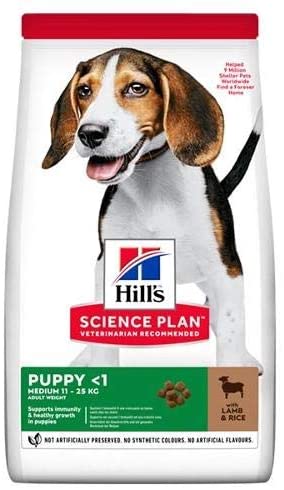  Hills Science Plan Canine Puppy Medium Cordero & Arroz 14Kg 14000 g 