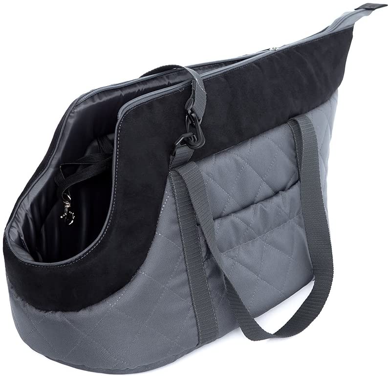  Hobbydog Tor gzc6 hundetasche Bolsa Gato Funda, tamaño 22 x 20 x 36 cm, Gris/Negro 