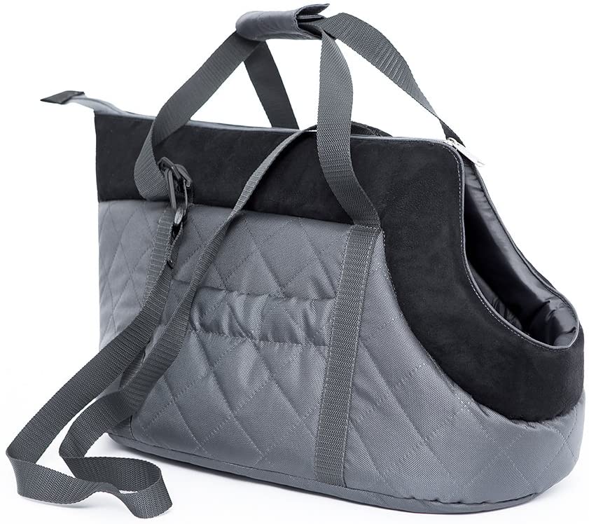  Hobbydog Tor gzc6 hundetasche Bolsa Gato Funda, tamaño 22 x 20 x 36 cm, Gris/Negro 