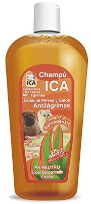  ICA CHP24 Champú Anti Lágrimas con Aloe Vera para Perros y Gatos 