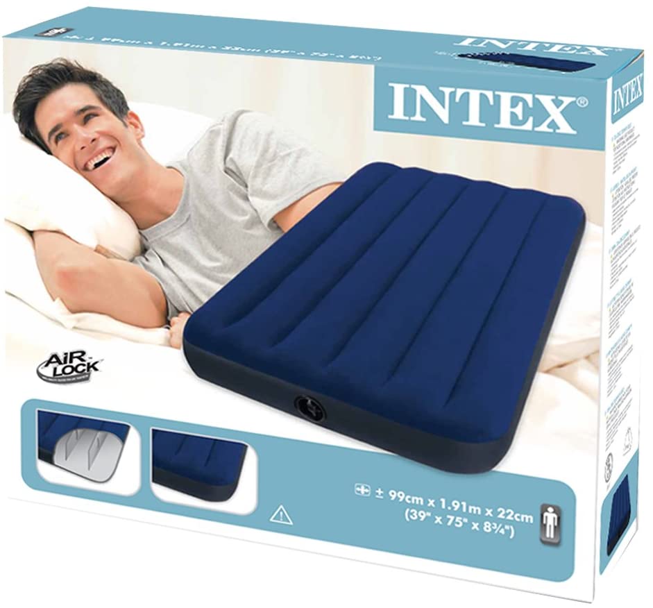  Intex 68757 - Colchón hinchable Classic individual 99 x 191 x 22 cm 