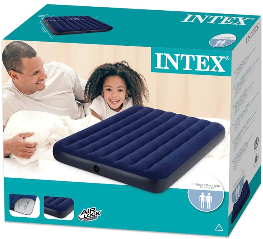  Intex 68758 - Colchón hinchable classic doble 137 x 191 x 22 cm 