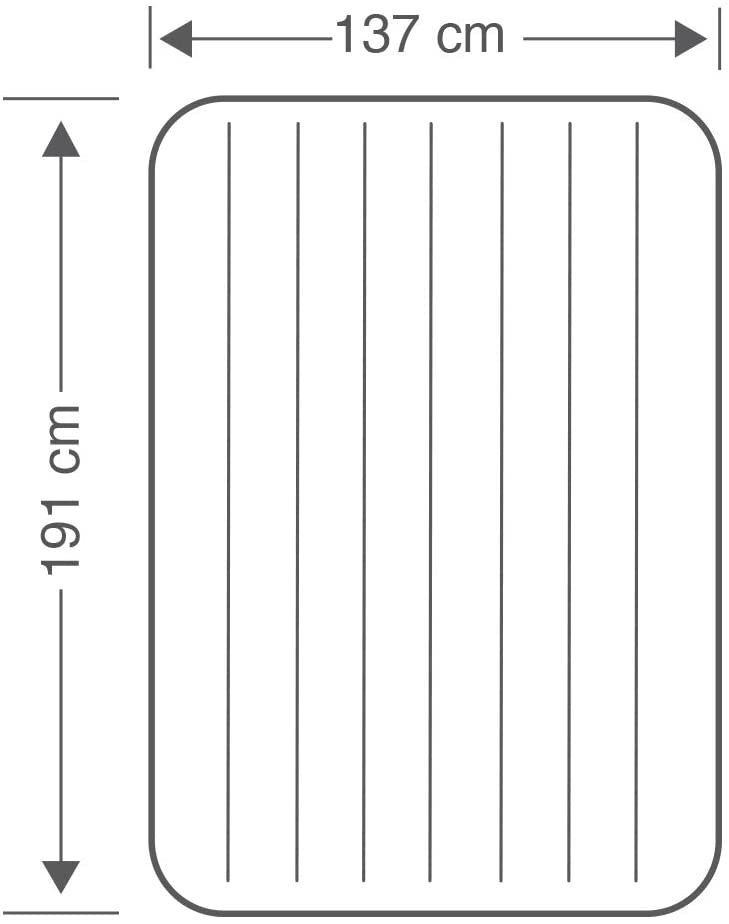  Intex 68758 - Colchón hinchable classic doble 137 x 191 x 22 cm 