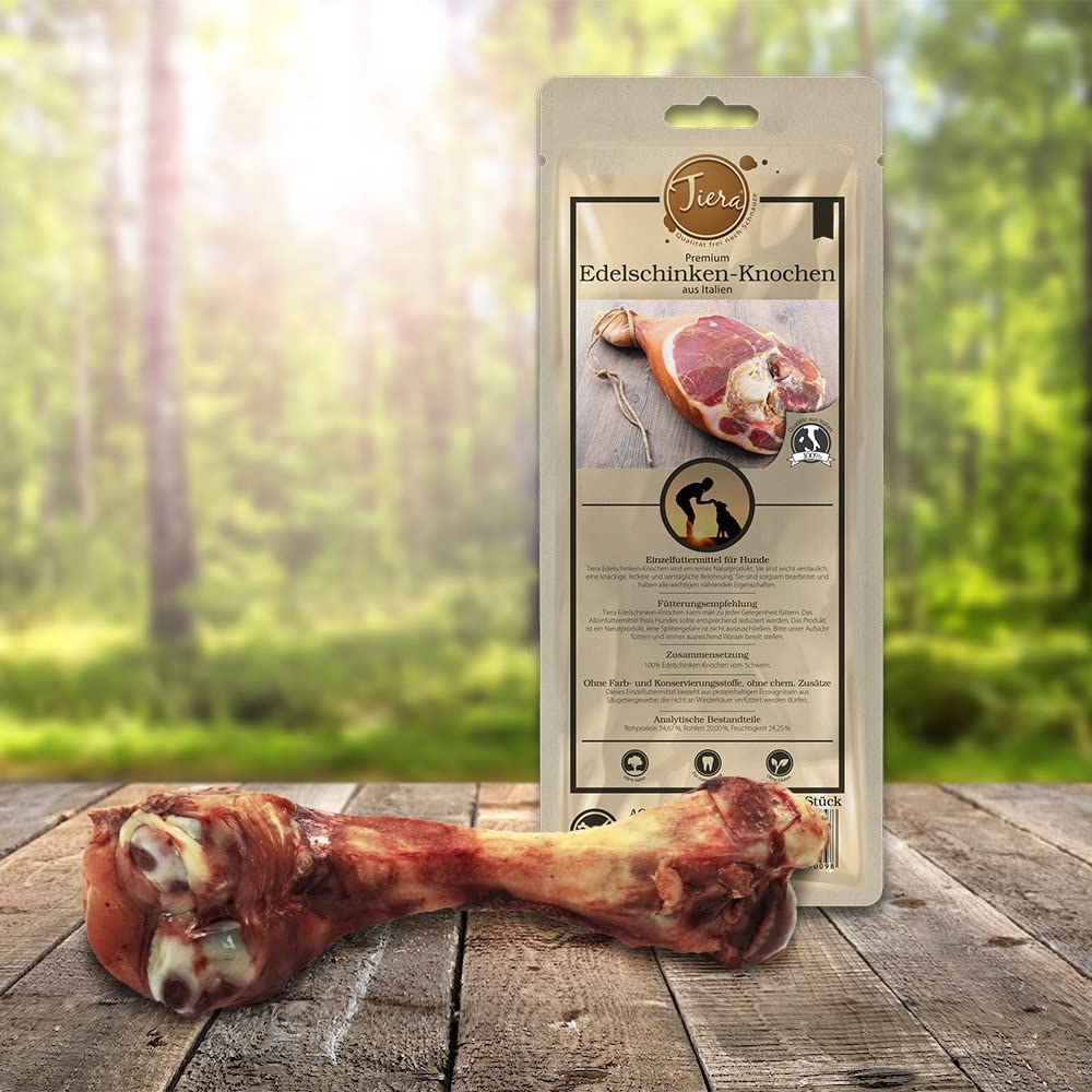  Jamonero inoxidable Kau de hueso grande para perro (L) de Tiera Gourmet 