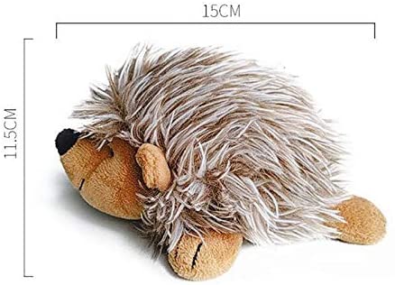  juguete de peluche 2 Piezas Forma De Erizo Perro Chirrido Sonido Juguetes Divertidos Juguetes Interactivos De Felpa Juguetes Para Masticar Mascotas Para Samll Perros Grandes Jugar Entrenamiento 