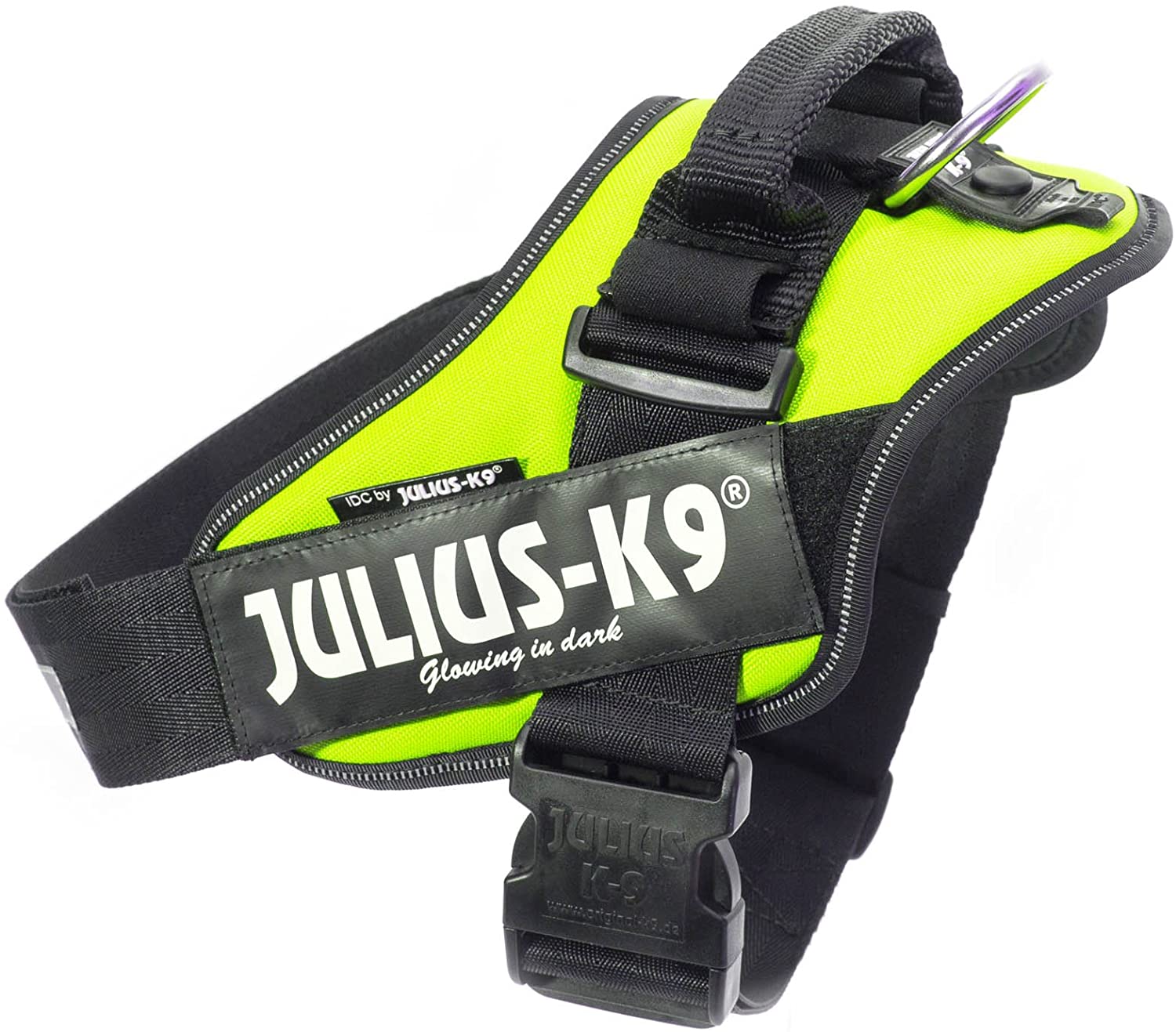  Julius-K9 16IDC - Power Harness, Multicolor (Verde Neón), 63-85 cm 