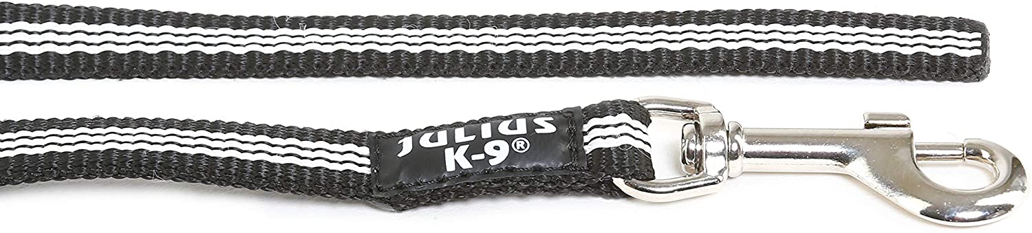  Julius-K9 218-NL-3 Correa Tubular de IDC sin Asa, 3 M x 14 mm, Negro 