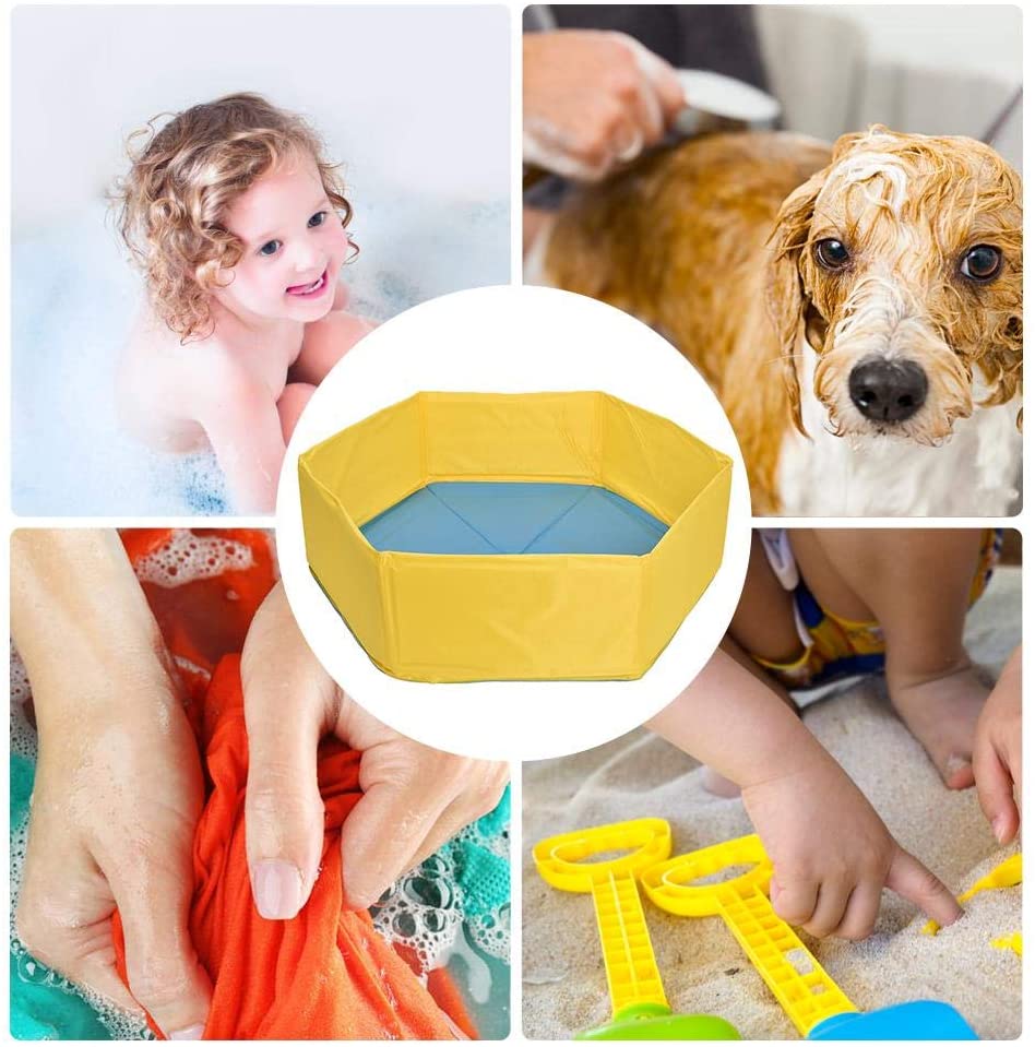  Kapokilly Piscina para Perros, Mascota Plegable más Grande para Perros Gatos Piscina para niños Cachorro Piscina para Nadar 