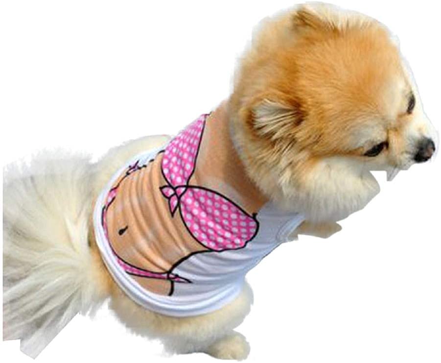  KIRALOVE Disfraz de Bikini Estampado - Calzoncillos - Playa - mar - Perro - XS - Disfraces - Carnaval de Halloween - Idea de Regalo Original 