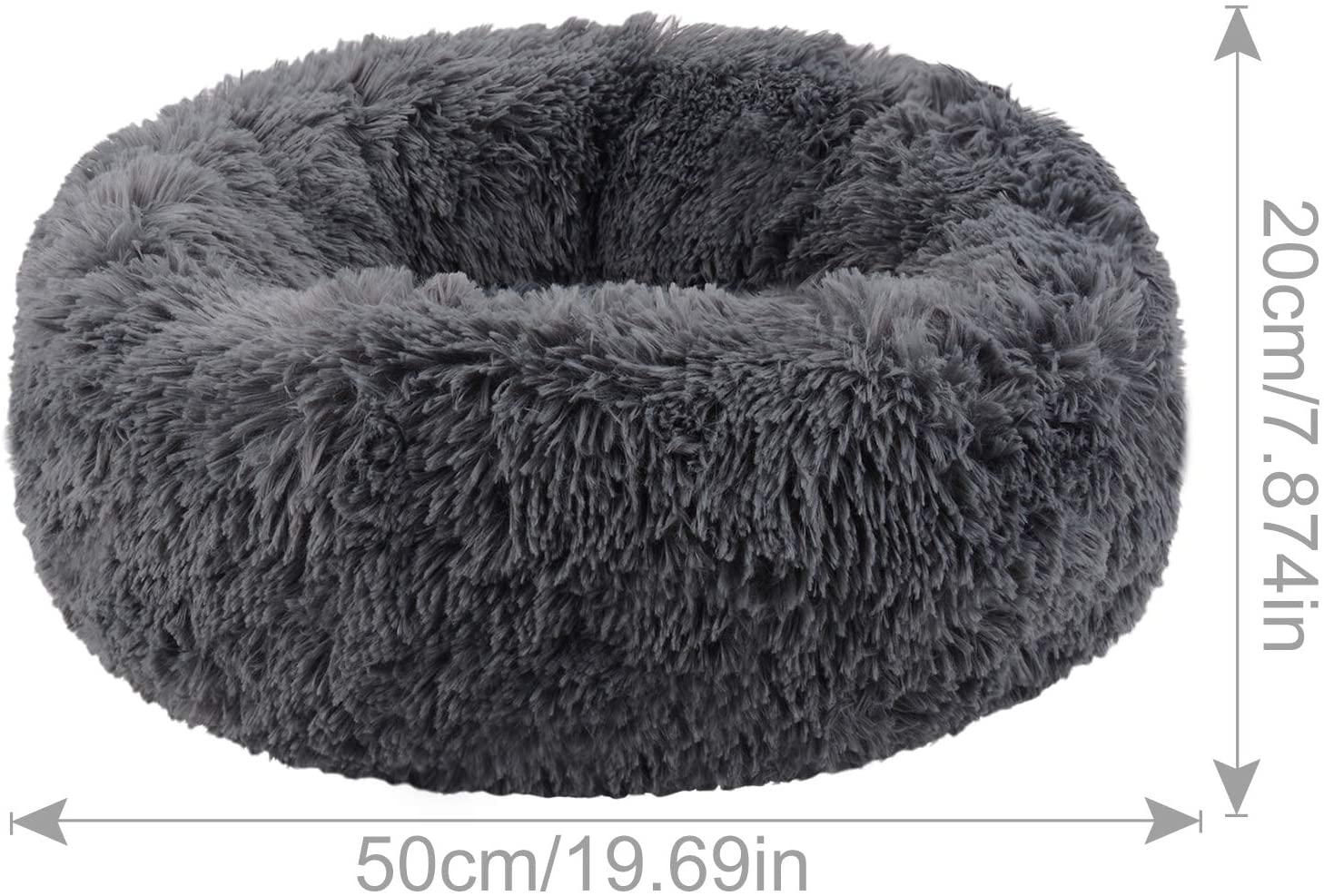  Legendog Cama para Gatos, Cama para Mascotas Suave y cálida/Cama para Dormir para Gatos/Camas para Mascotas para Gatos Gatitos para Dormir (Dark Grey) 