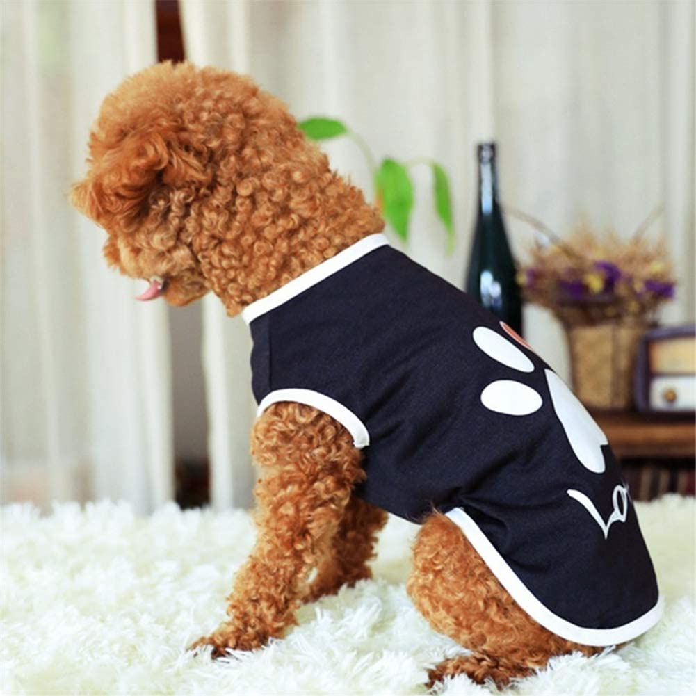  lffopt Ropa para Gatos Verano Verano Ropa para Perros Ropa de Perro para el Verano Ropa para Perros Bulldog Francés Ropa Cachorro Ropa Ropa Linda Black,XL 