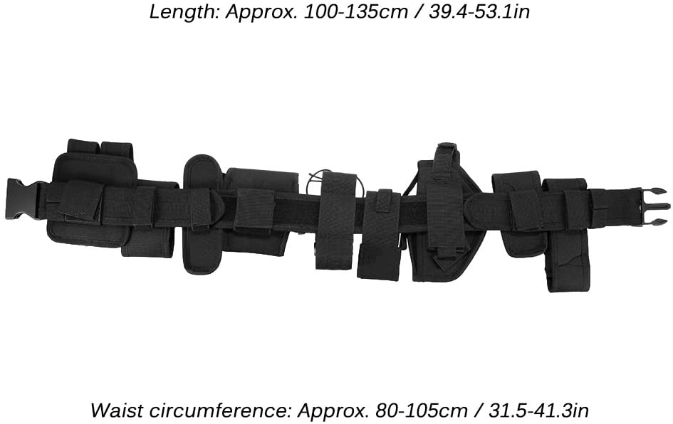  Lixada Cinturón Táctico de Ajustable Nylon Militar Utilidad Correa Kit Guardia de la Policía de Seguridad Formación 