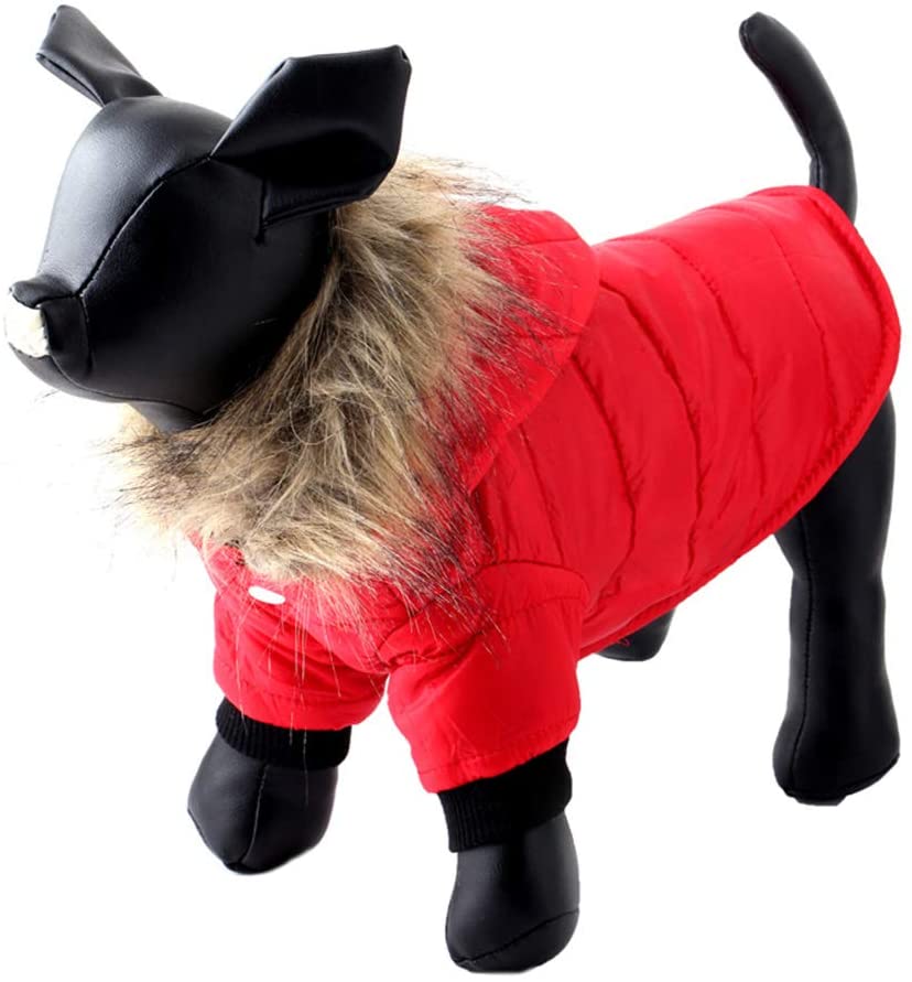  MAICOLA El frío del Invierno del Perro casero Chaqueta de la Capa Caliente el Chaleco de la técnica de Ropa para Mascotas Perro con Capucha a Prueba de Viento Pequeño Mediano Perros Grandes 