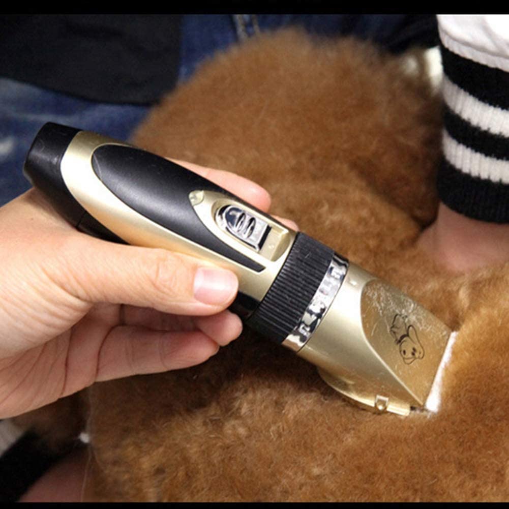  Maquina Cortar Pelo Perros Profesional Kit Recargables Inalámbricos Cortapelos Perro Bajo Ruido Peine de Guía Ajustable Peluquería para Mascotas 