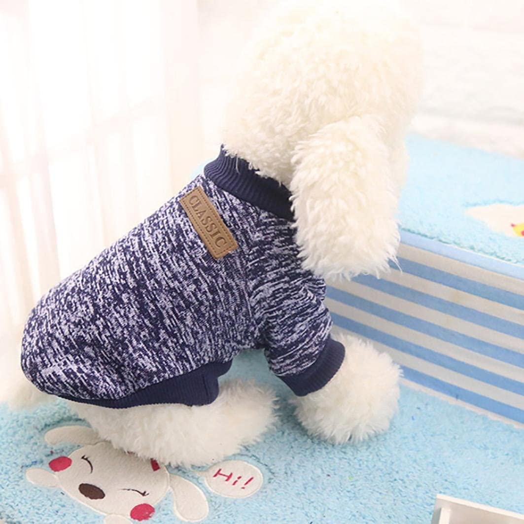  Mascotas Perros Ropa de Invierno AccesoriosSuéter de Perro Mascota 2018 Abrigo Punto Ropa Chaleco Chaqueta para Mascotas 