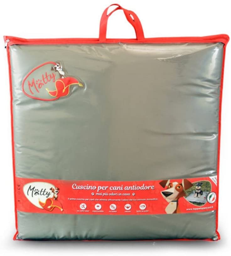  Matty 0044 Small cojín Impermeable Perros PVC Borde de Seda, M, marrón 