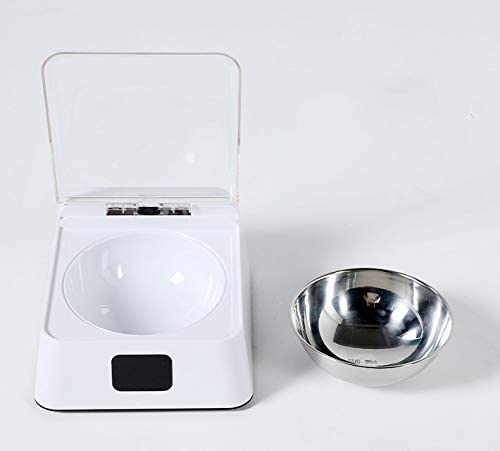  MCYYY Cat Bowl Dog Bowl Alimentador Inteligente Cat Automatic Abre la Cubierta Anti-cucaracha Anti-Rata A Prueba de Humedad Lavabo de Alimentos para Mascotas 