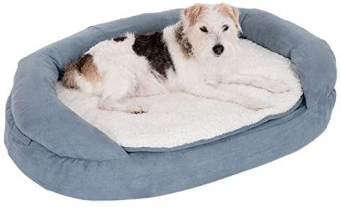  Memory Foam Dog Bed Gris de Perro Cama, y Transpirable Cama ortopédica de Espuma con Funda extraíble y Lavable. – Ideal para Perros o Perros Deportivos de Edad 