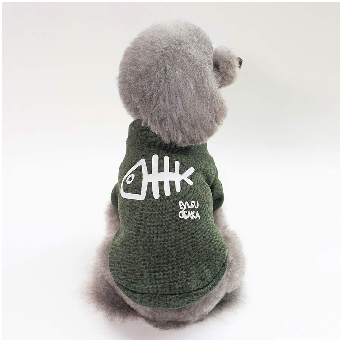  NA Ropa para Perros y Mascotas Ropa para el Invierno para Perros Ropa para Mascotas Chaqueta de Abrigo Ropa para Mascotas Ropa para Chihuahua Verde L 