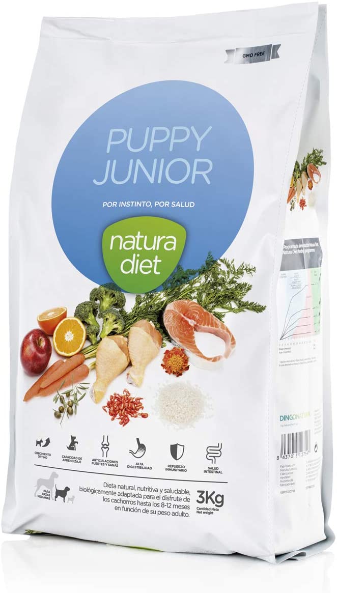  Natura Diet Comida Seca para Perros Cachorro - 3000 gr 