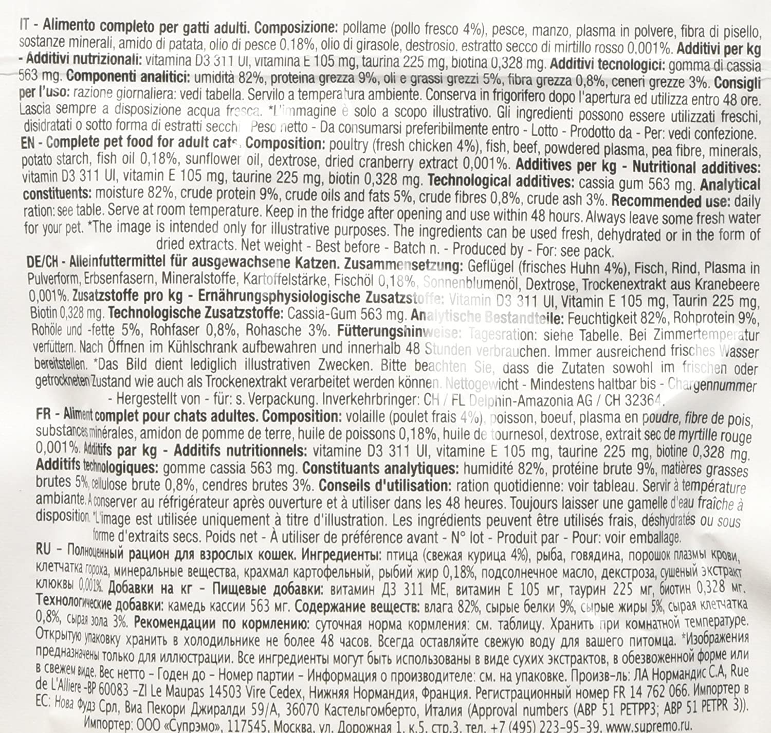  Natural Trainer Adult – Comida húmedo para Gatos, Pollo, Gr. 85 