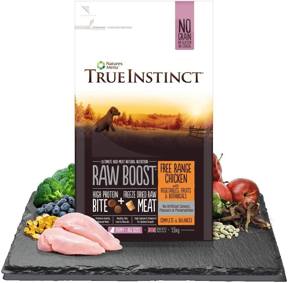  NATURES MENU Perro Adulto True Instinct Raw Boost Free Range 