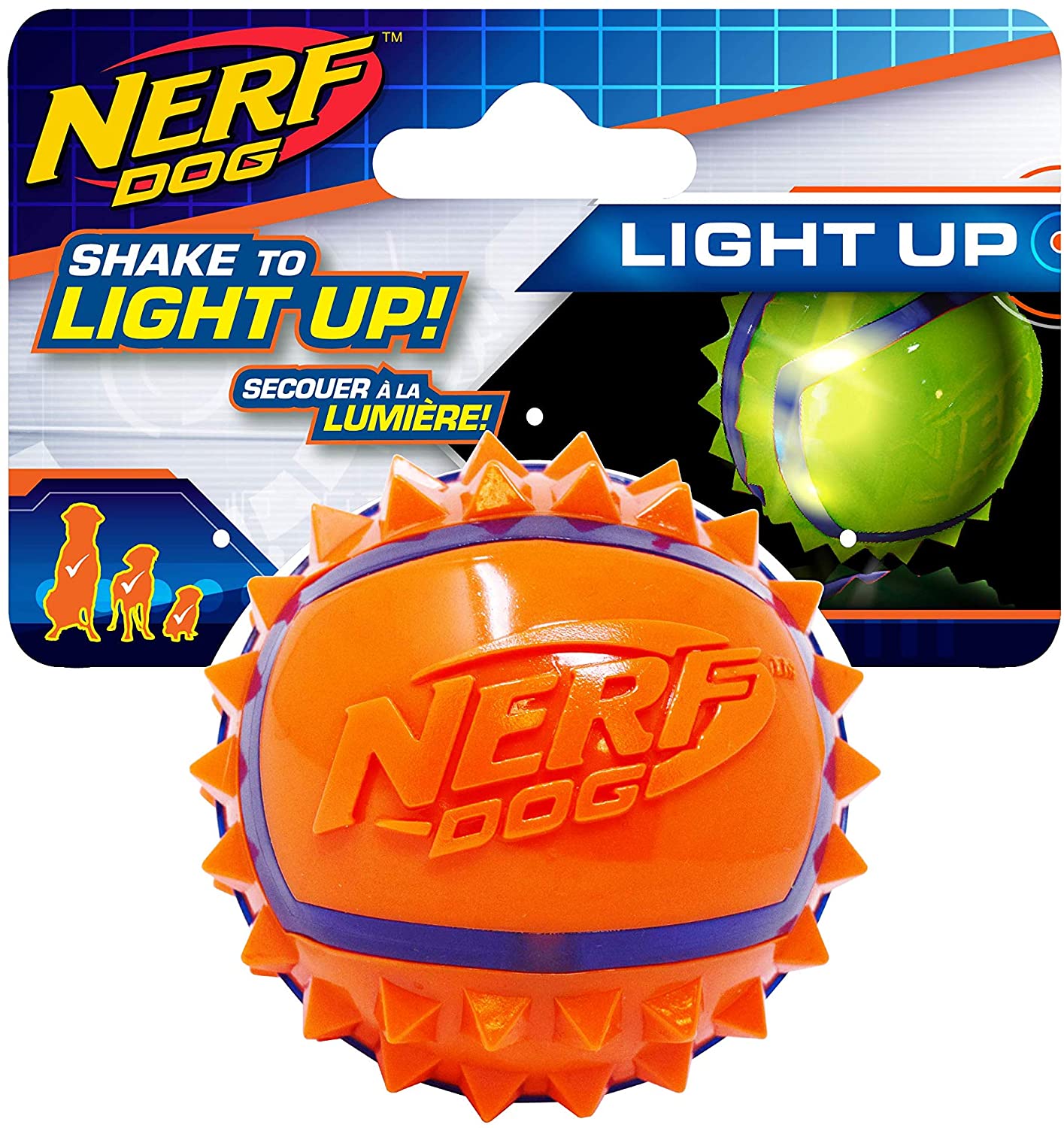  Nerf Dog Pelota de araña LED para Perro 