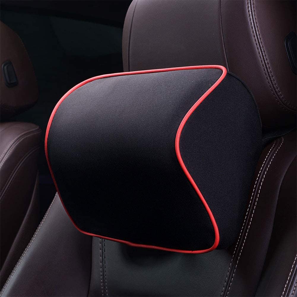  newhashiqi Almohada para reposacabezas de Coche, Almohada para el Cuello de algodón con Memoria Transpirable, para Proteger la Cabeza y el Cuello del Asiento del Coche 