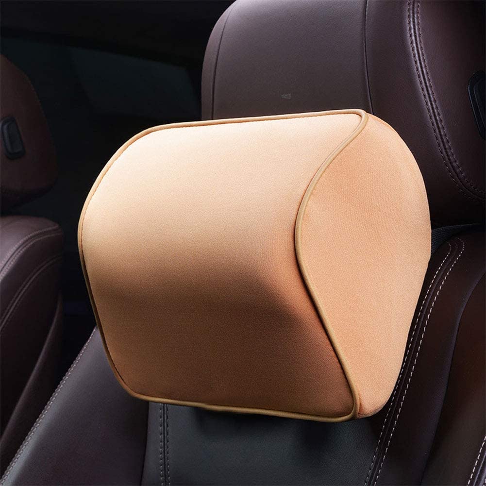  newhashiqi Almohada para reposacabezas de Coche, Almohada para el Cuello de algodón con Memoria Transpirable, para Proteger la Cabeza y el Cuello del Asiento del Coche 