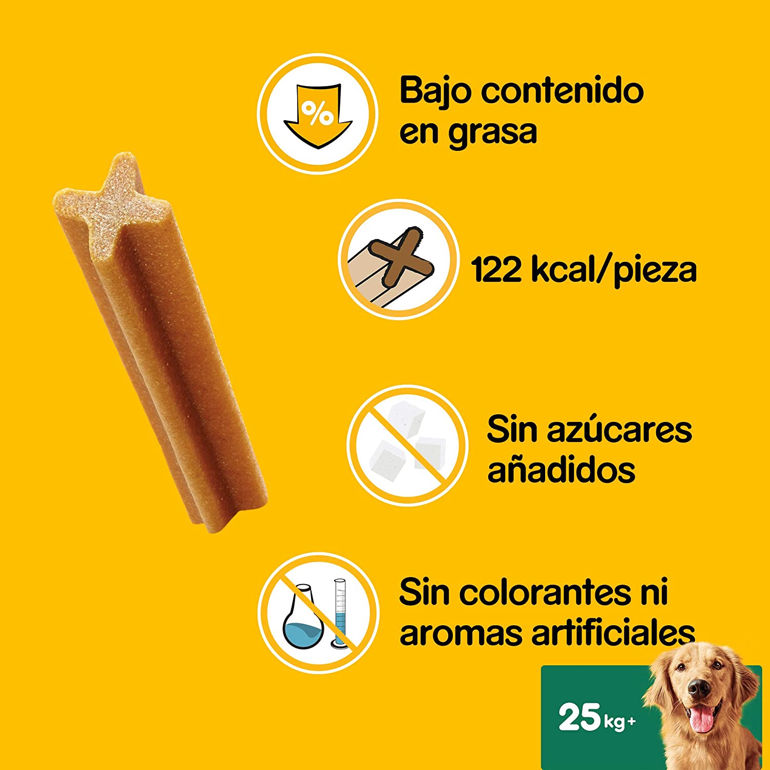  Pack de 7 Dentastix de uso diario para higiene oral para perros grandes | [Pack de 10] 