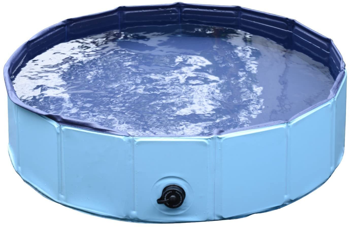  PawHut Piscina para Perros Mascotas Natación Bañera Plegable Gato Cachorro Diametro 120cm Altura 30cm 