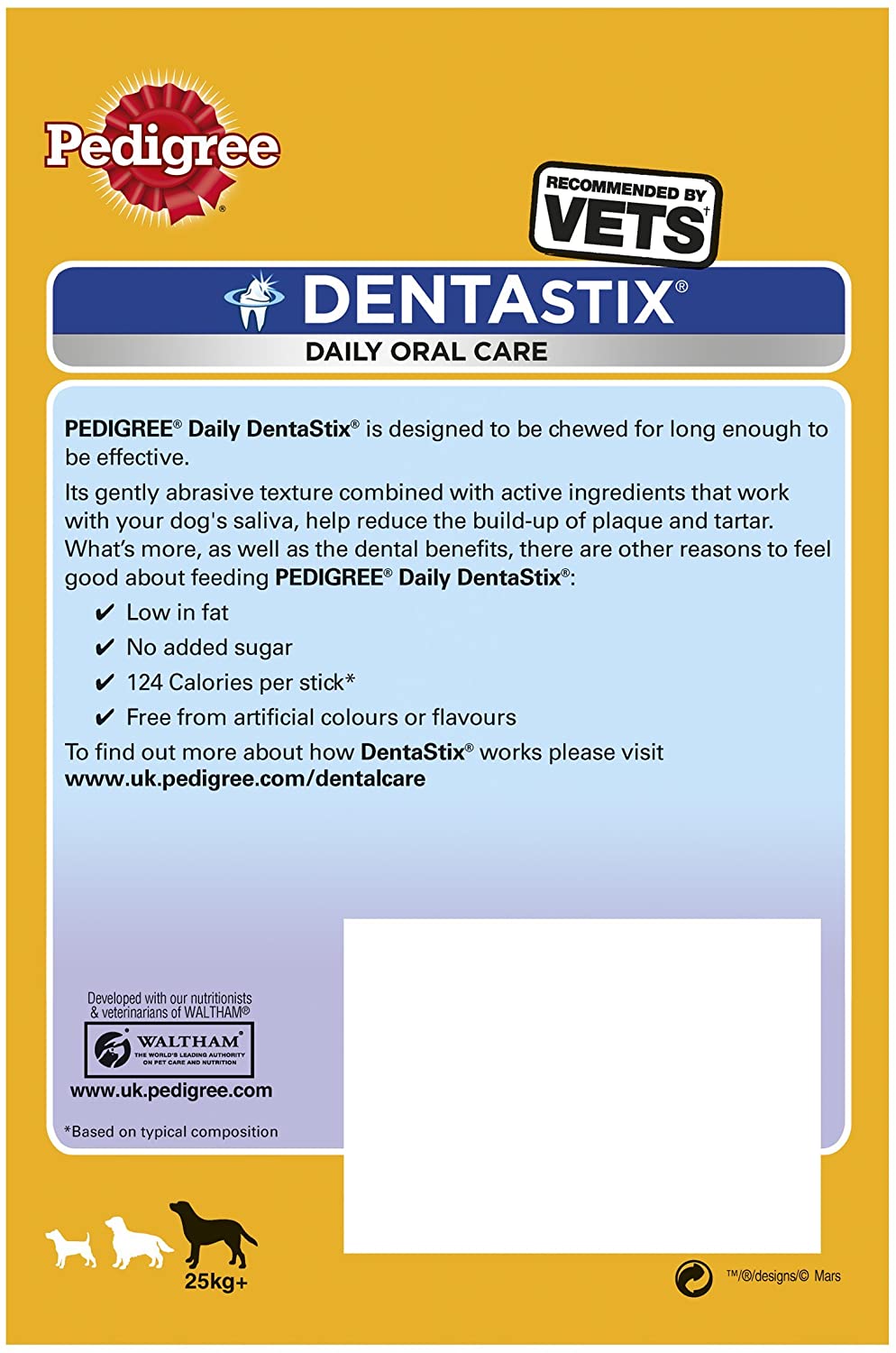  Pedigree Dentastix Diario Oral Cuidado Dental Masticables, GRANDE PERRO 56 palitos, pack de 1 